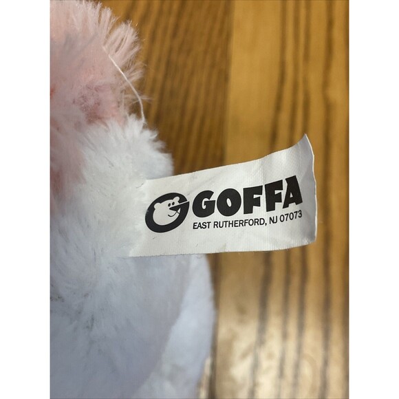 Goffa Unicorn Plush Soft Stuffed Animal White Fur with pink Sparkle Horn Preown - Picture 8 of 8